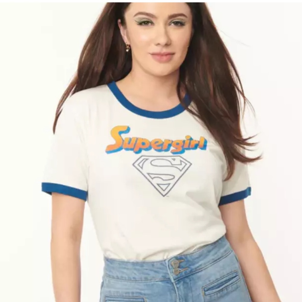 Unique Vintage Super Girl Tee Shirt